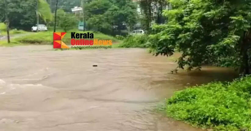 Heavy rains continue in the hilly areas of Kannur: Mulapram bridge submerged in water