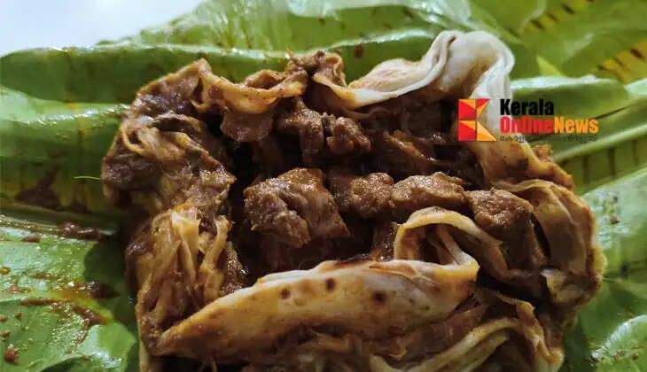 Beef kizhi parotta