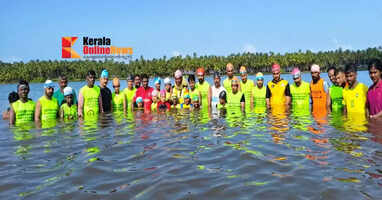 In Kannur Ramantali, Chalone Swimming Academy Ezhimala gave swimming training as part of the water safety movement