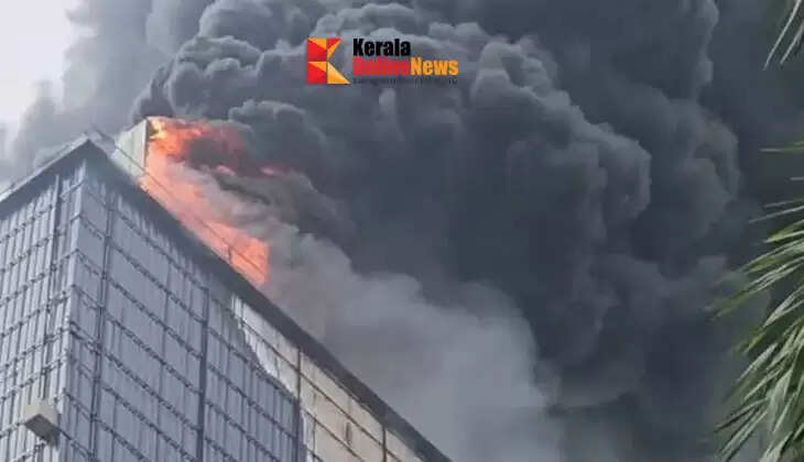 Massive fire breaks out at Baby Memorial Hospital in Kozhikode; Efforts to douse the fire continue