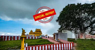 A mountain covered in mist and coolness; a centuries-old temple of Lord Krishna nestled in a dense forest