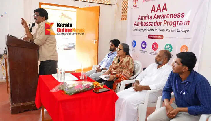'Amrita Awareness Ambassador' initiative against substance abuse launched.