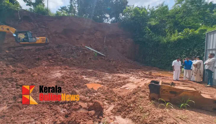 Reconstruction of the Taliparamba Thampuran Nagar road, which was in a dangerous state after a private individual unscientifically extracted soil for building construction, has begun.