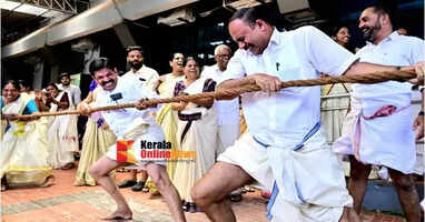 Kannur District Panchayat Onam celebration was notable for the absence of PP Divya