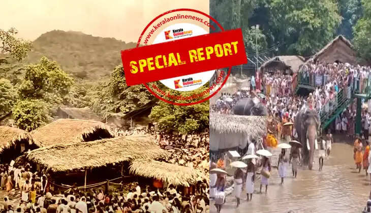 The elephant fighting in Kottiyoor is just an elephant show for Karnataka devotees..!