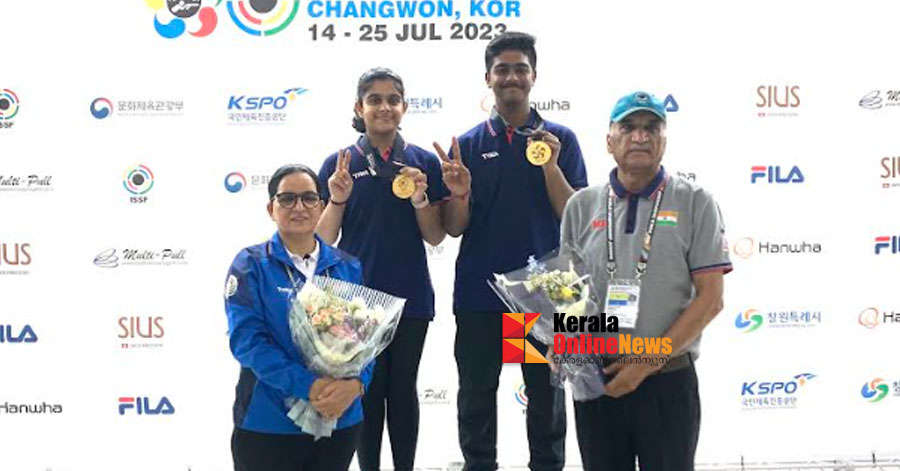 India Wins 10m Air Rifle Mixed Team Gold At ISSF World Junior ...